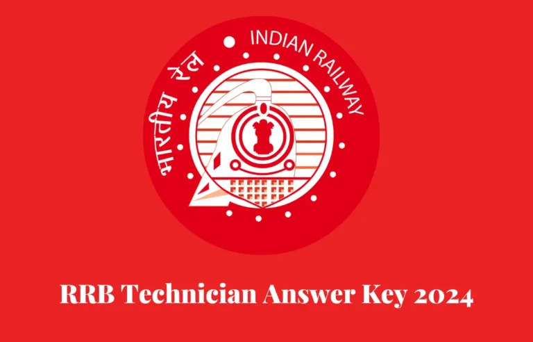 RRB Technician Grade 1 Answer Key 2024